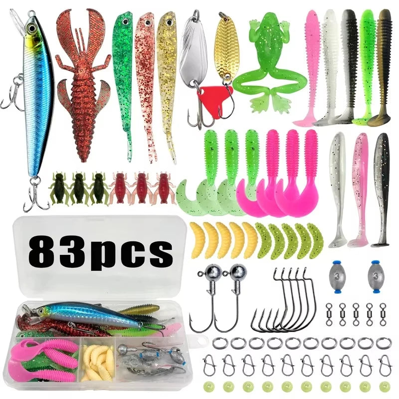107 Piece Lure Fishing Set
