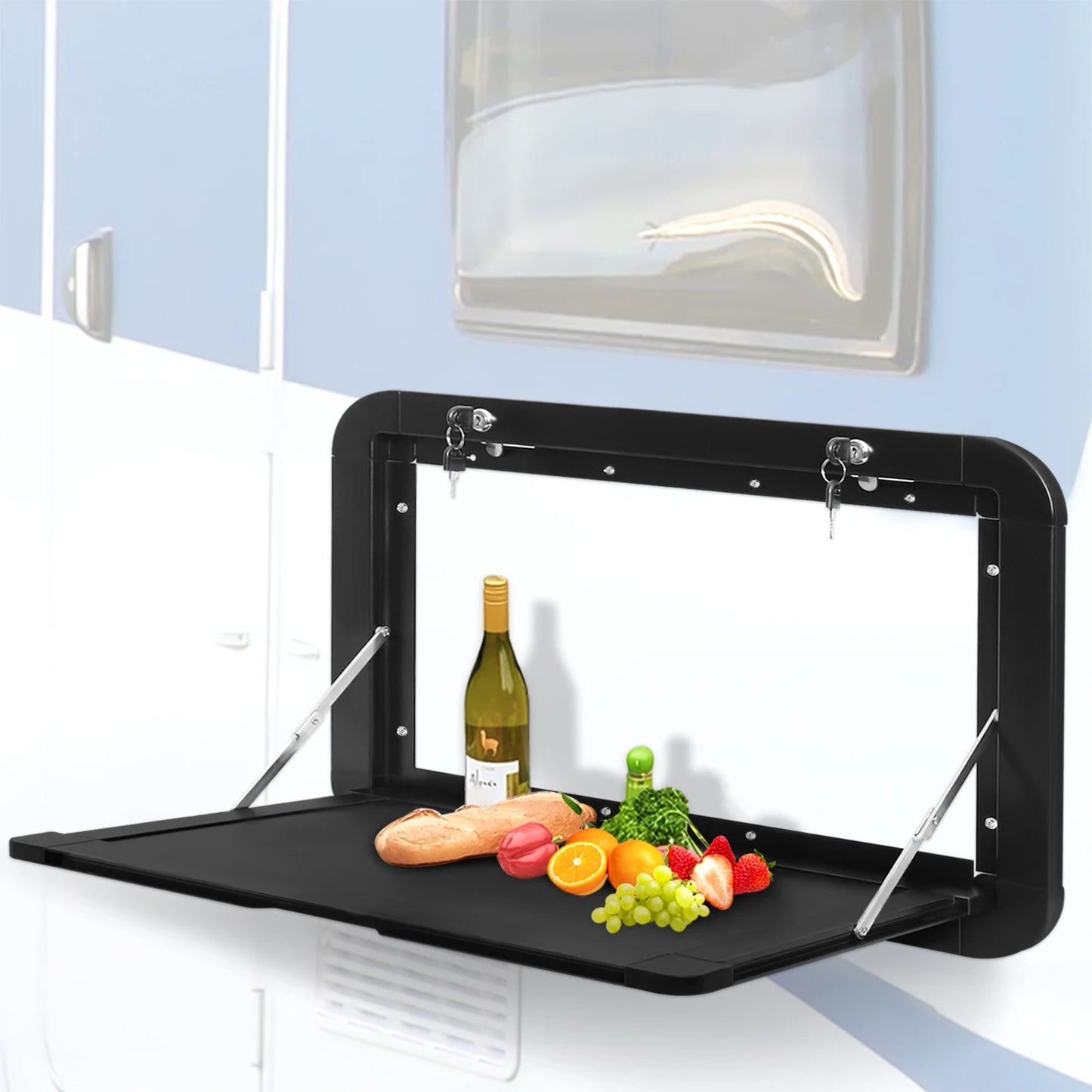 Foldable RV Wall Mount Table 800x400mm