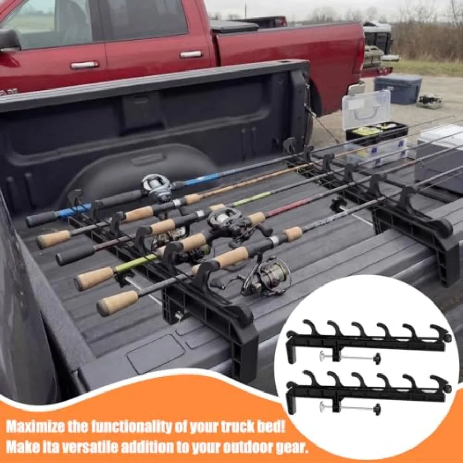 2 Sets Truck Bed Fishing Rod Holder,