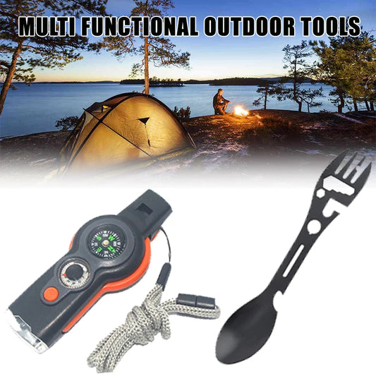 Seven in One Multifunctional Outdoor Survival Tool