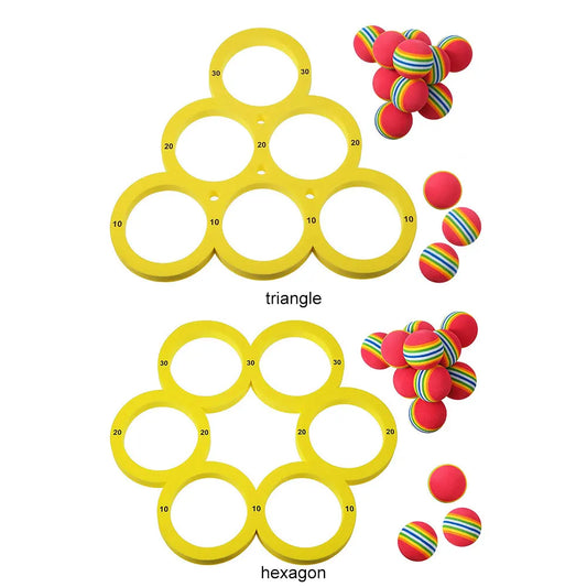 10 Rainbow Balls Floating Ring