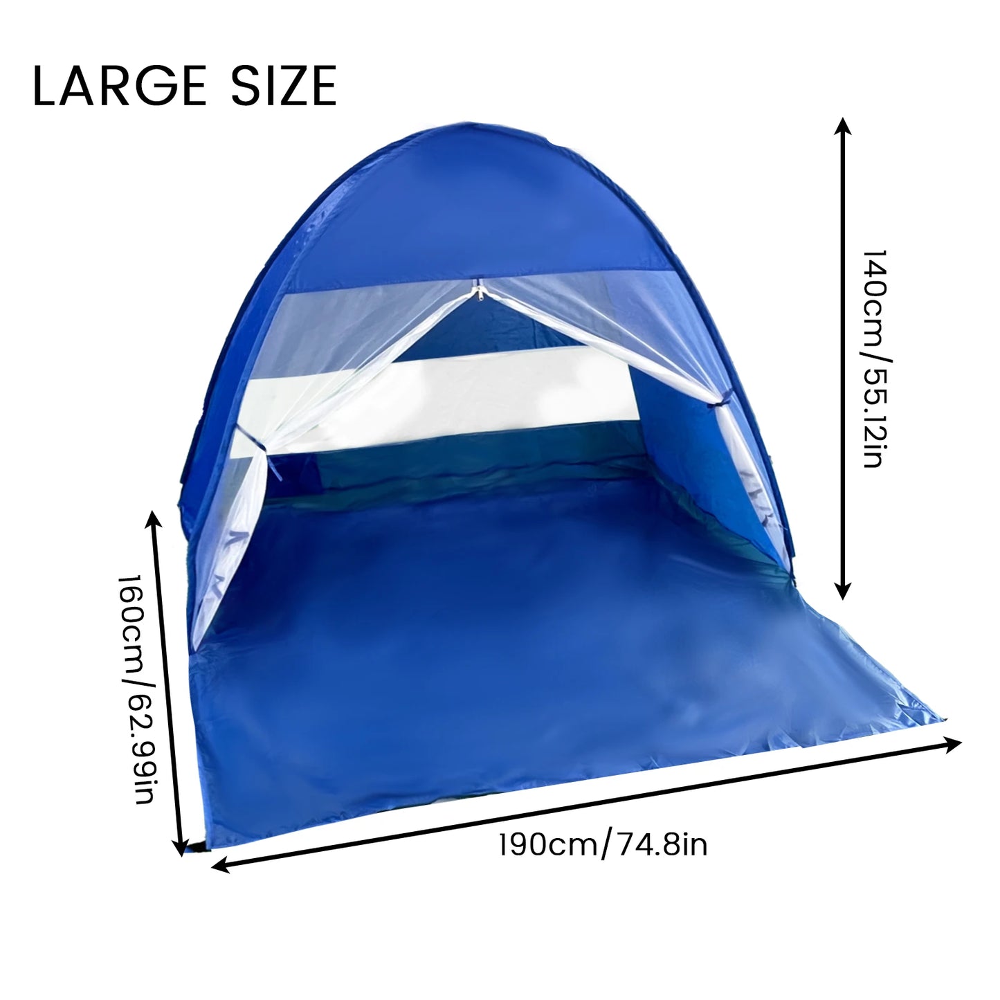 Pop-up beach tent,with handbag -