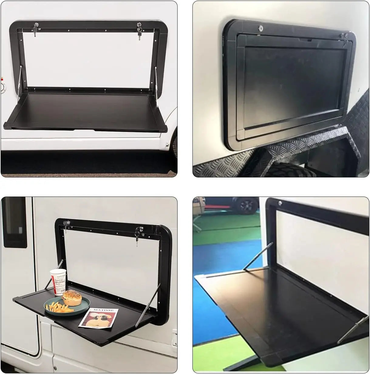 Foldable RV Wall Mount Table 800x400mm