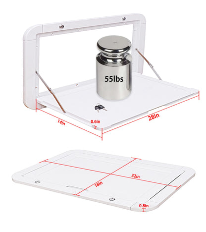 Foldable RV Wall Mount Table 800x400mm