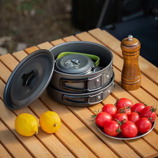 3PCS Cookware Set Pot Pan Kettle