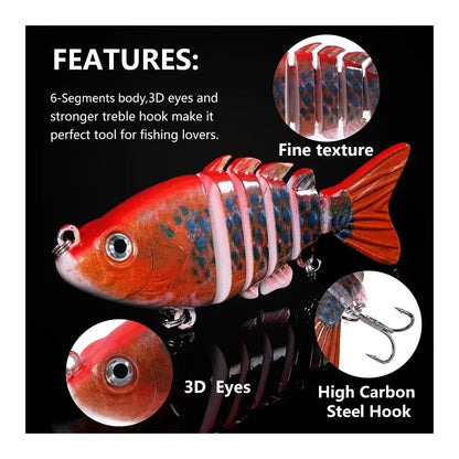 1PCS 8cm 13g Lifelike Fishing Lure Swimbait,