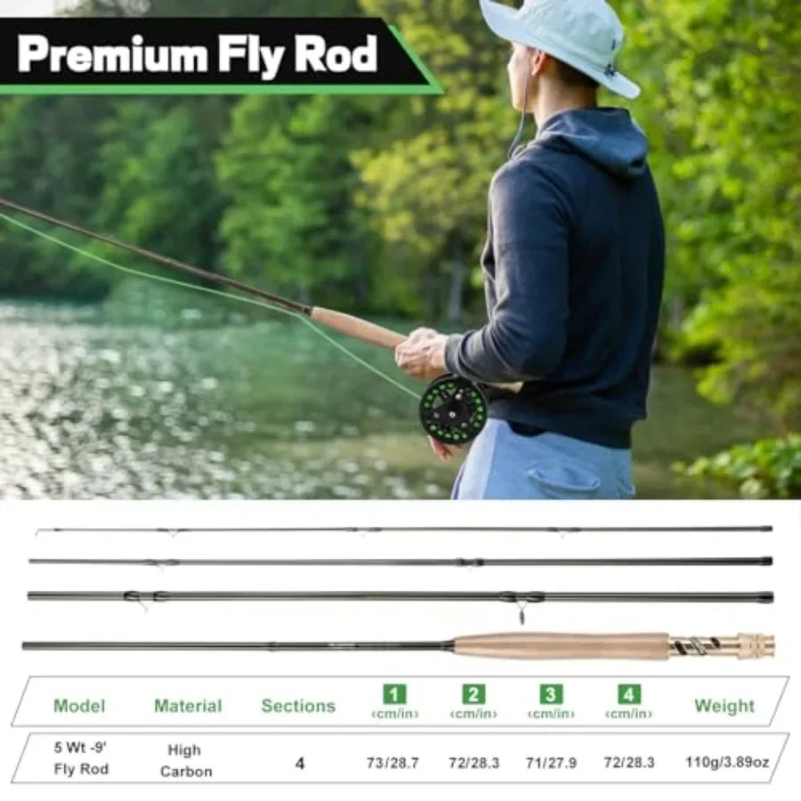 Fly Fishing Rod and Reel Combo,