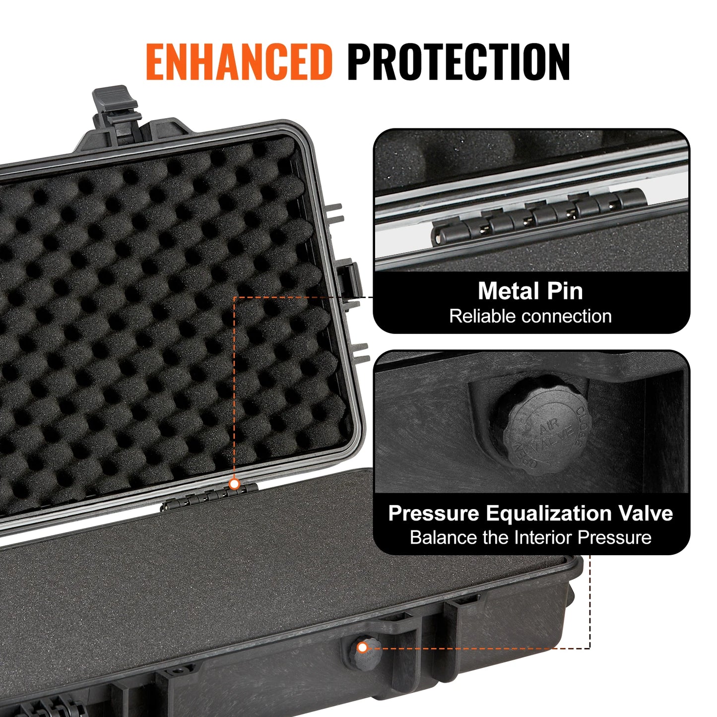 Hard Rifle Case Portable Long Gun Storage Suitcase