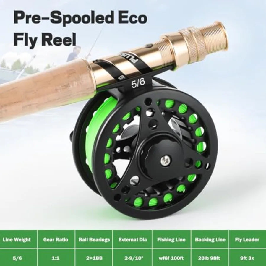 Fly Fishing Rod and Reel Combo,