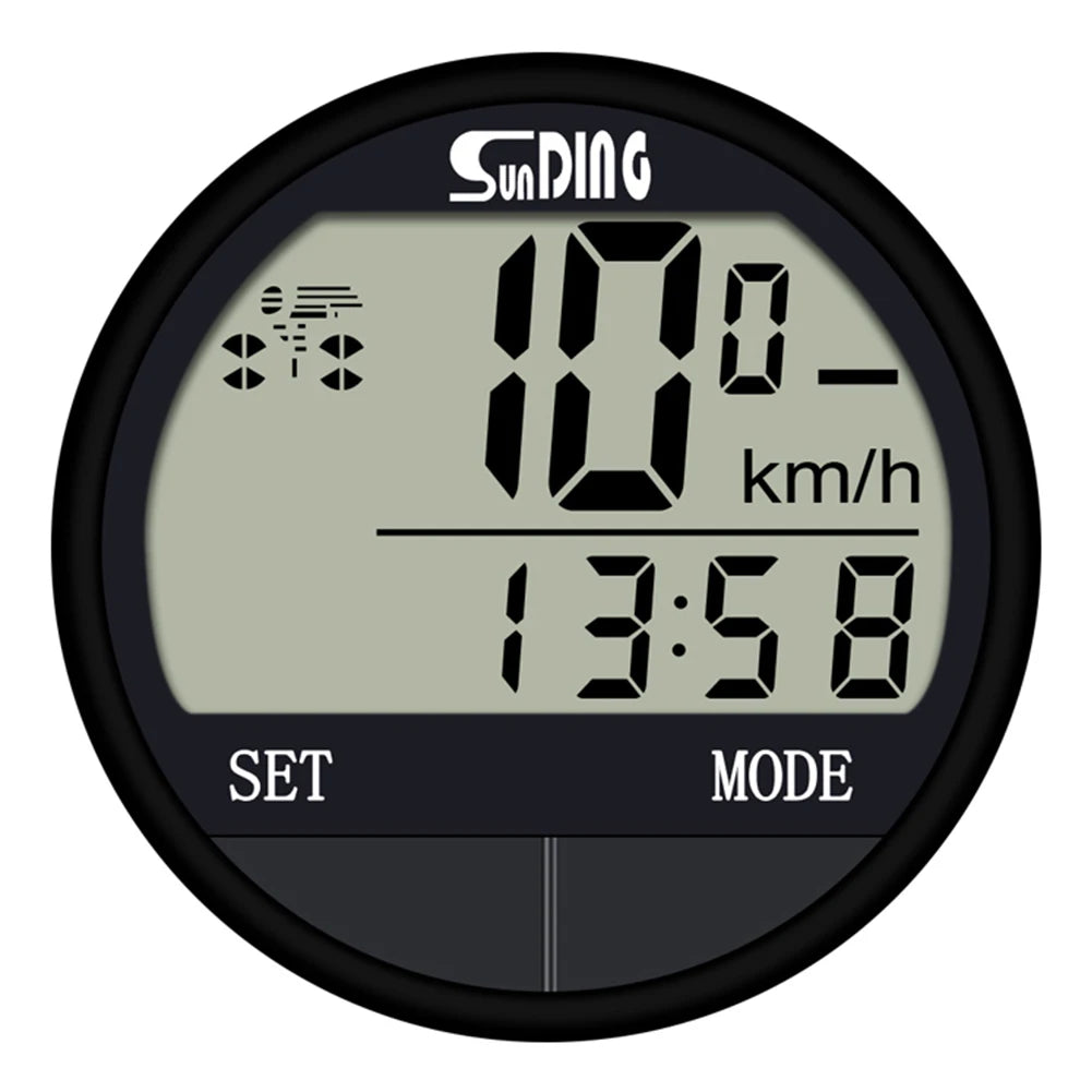 Bike Computer LED Digital Bicycle Speedometer Odometer Water Proof