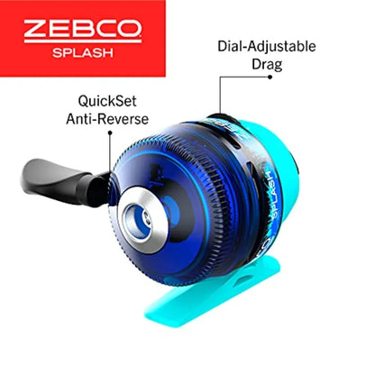 Spincast Reel and Fishing Rod Combo,