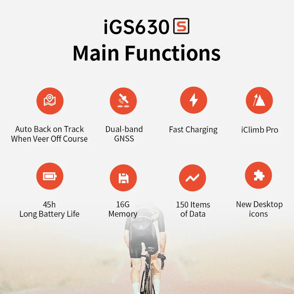 Cycling Computer Dual Band Global GPS