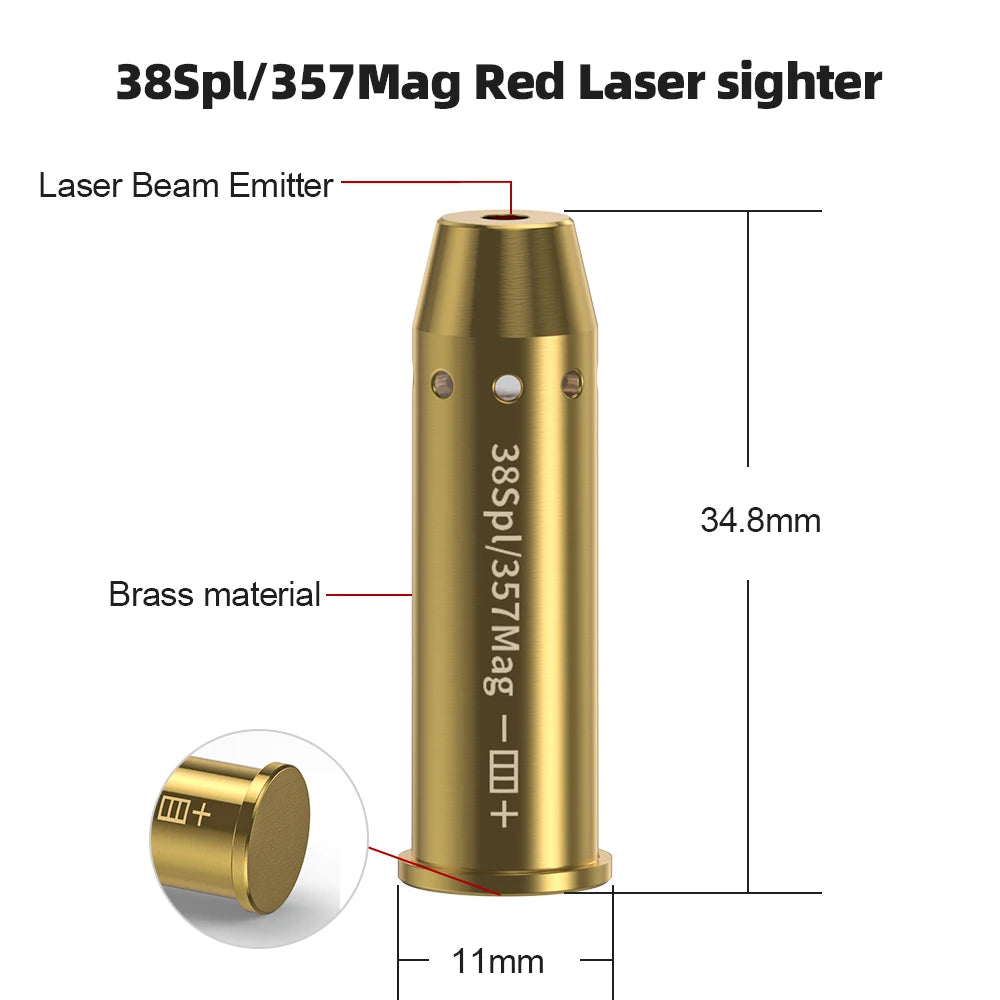 38Spl/357Mag Red Laser Calibration Tool
