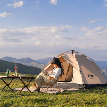 Pop-up Instant Golden Tent - Sun & Rain Shelter