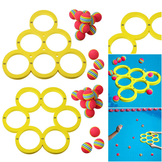 10 Rainbow Balls Floating Ring
