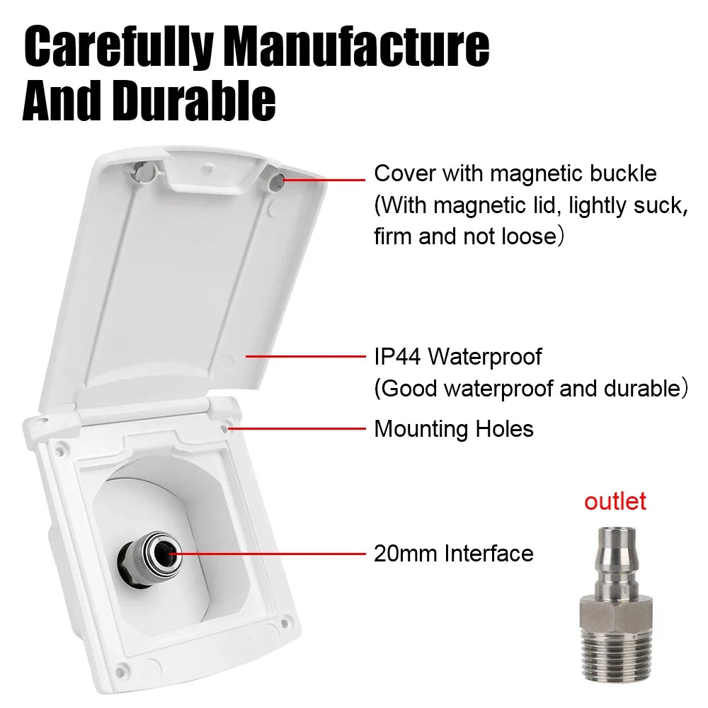 RV Camper Water Inlet Outlet Hatch