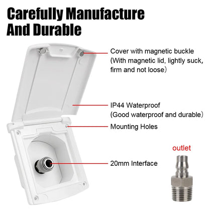 RV Camper Water Inlet Outlet Hatch
