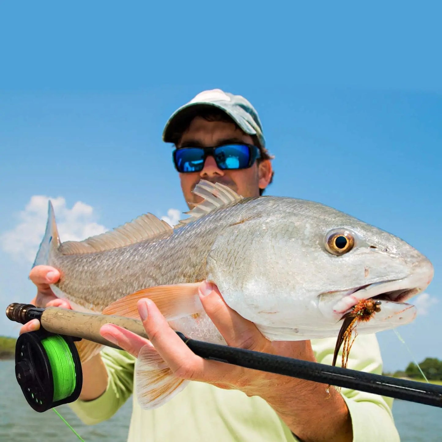 4-Piece Carbon Fiber Fly Fishing Rod & Reel Combo