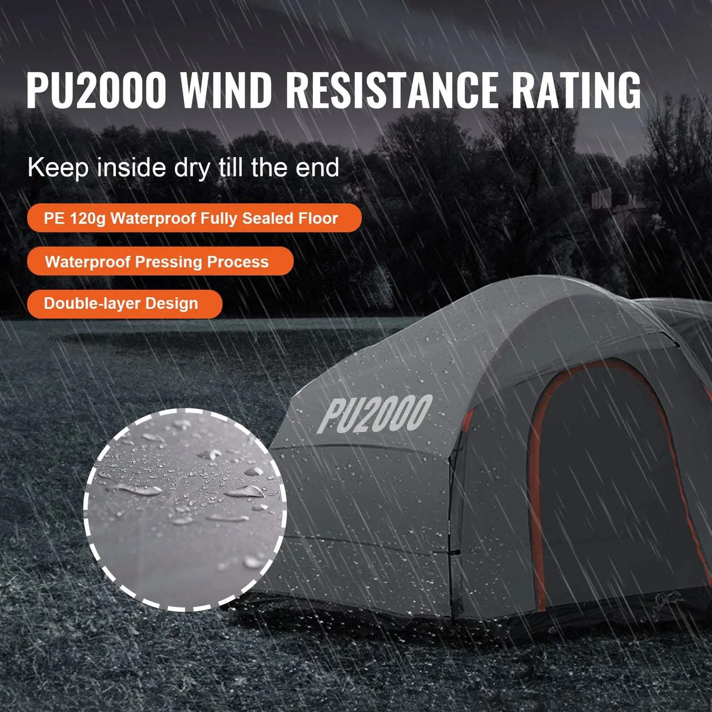 SUV Camping Tent, 8'-8' SUV Tent Attachment