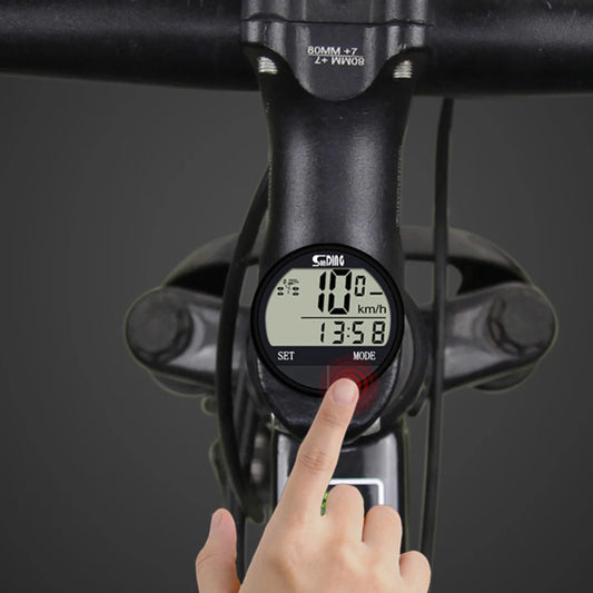 Bike Computer LED Digital Bicycle Speedometer Odometer Water Proof