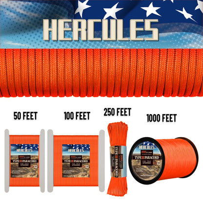 550 Paracord 305M  1000FT 250FT 100FT  7 Cores Camping,  Survival, Tent Accessories