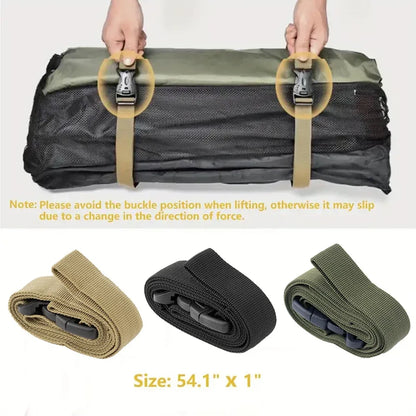 2pcs Heavy-Duty Outdoor Luggage Straps