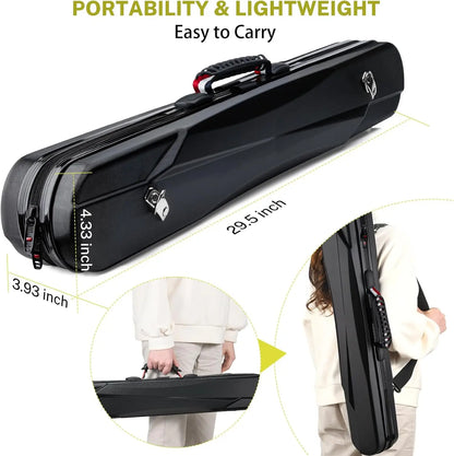 4-Piece Carbon Fiber Fly Fishing Rod & Reel Combo