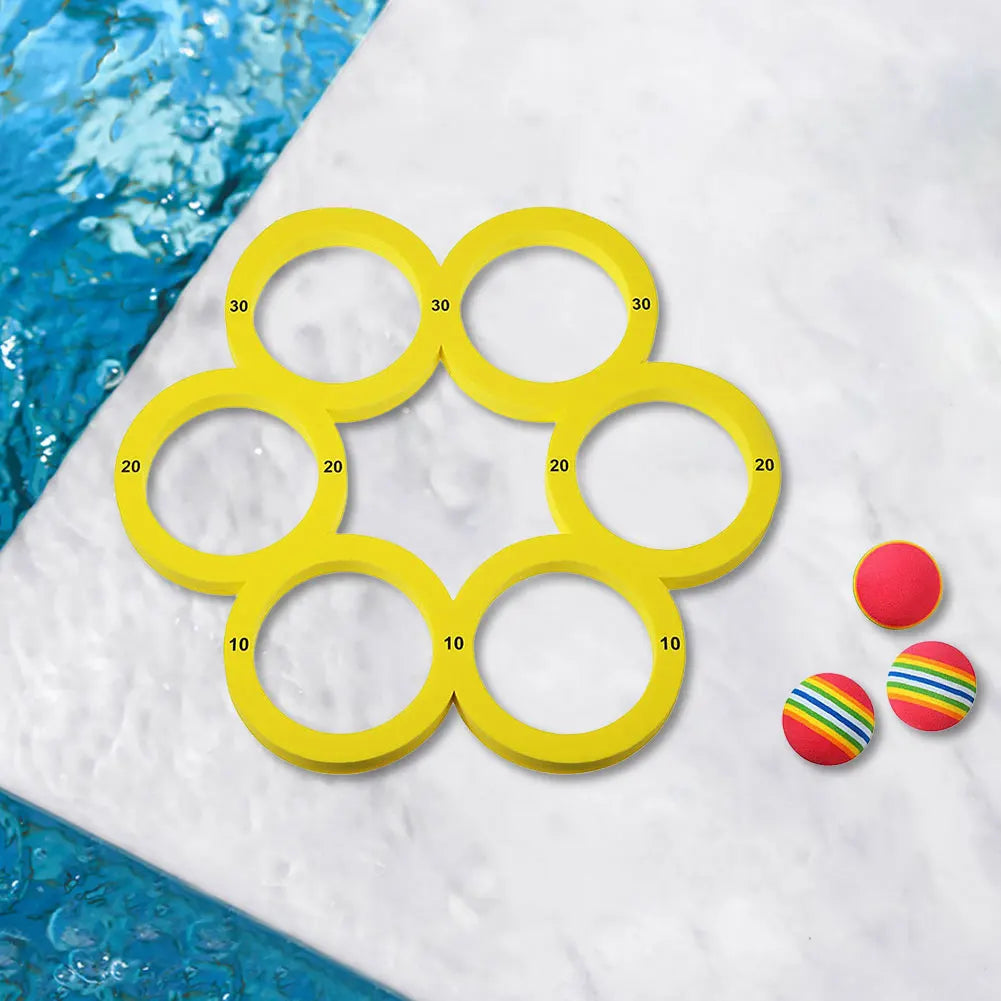 10 Rainbow Balls Floating Ring