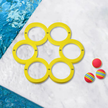 10 Rainbow Balls Floating Ring