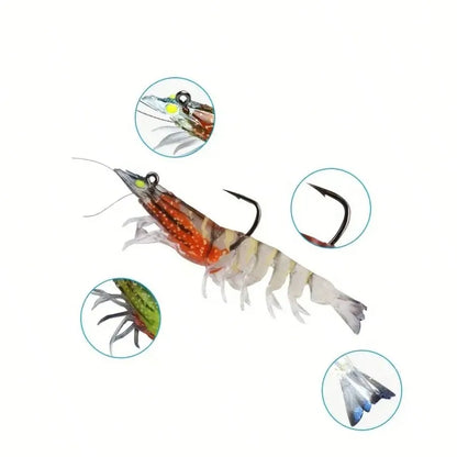 1pc Soft Shrimp Style Soft Plastic Fishing Lures,
