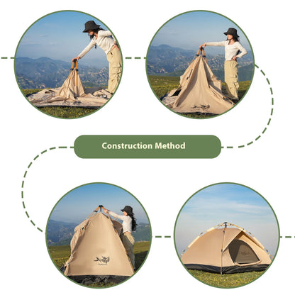 Pop-up Instant Golden Tent - Sun & Rain Shelter