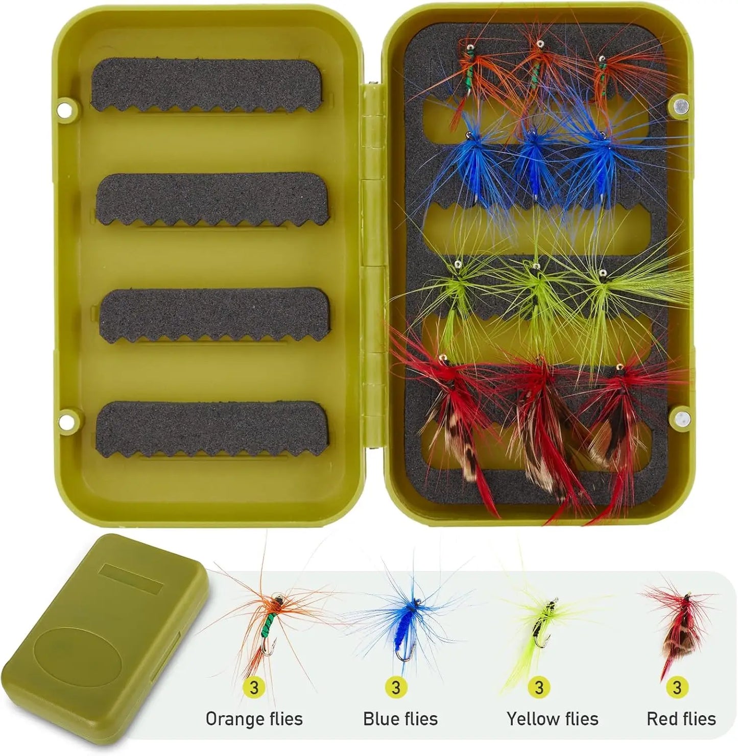 4-Piece Carbon Fiber Fly Fishing Rod & Reel Combo