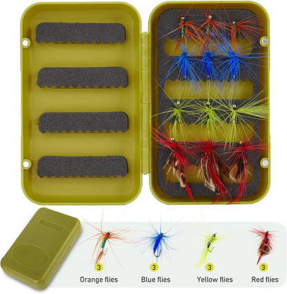 4-Piece Carbon Fiber Fly Fishing Rod & Reel Combo