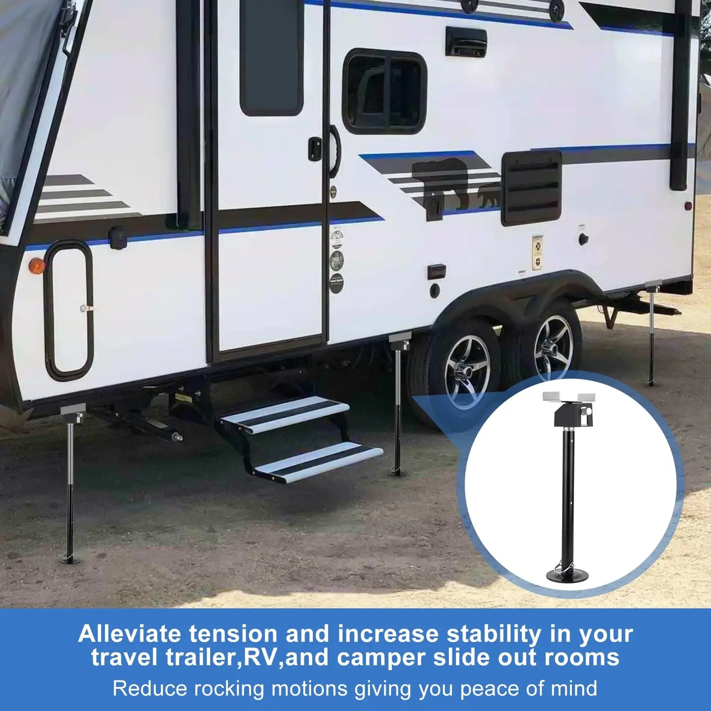 2 Pack RV Slide Out Support Jacks.
