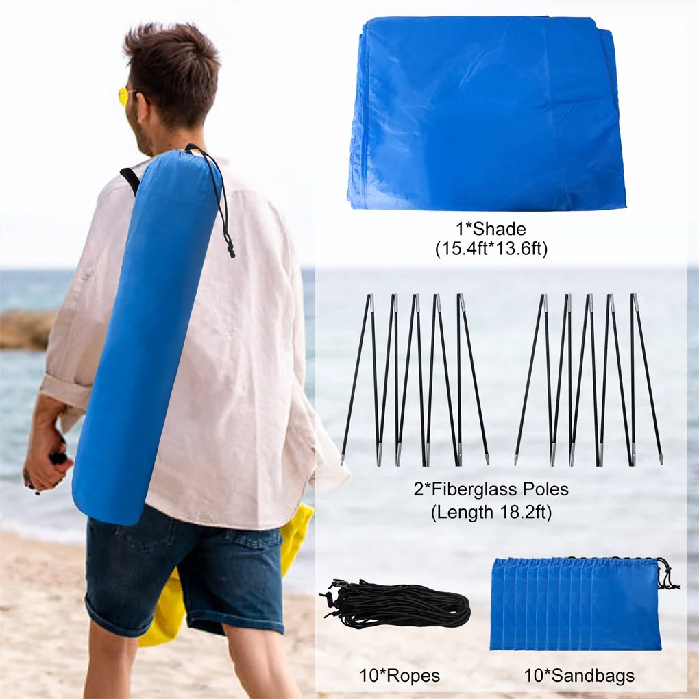 Camping beach tent suitable for 4-8 people,