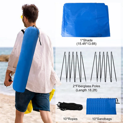 Camping beach tent suitable for 4-8 people,