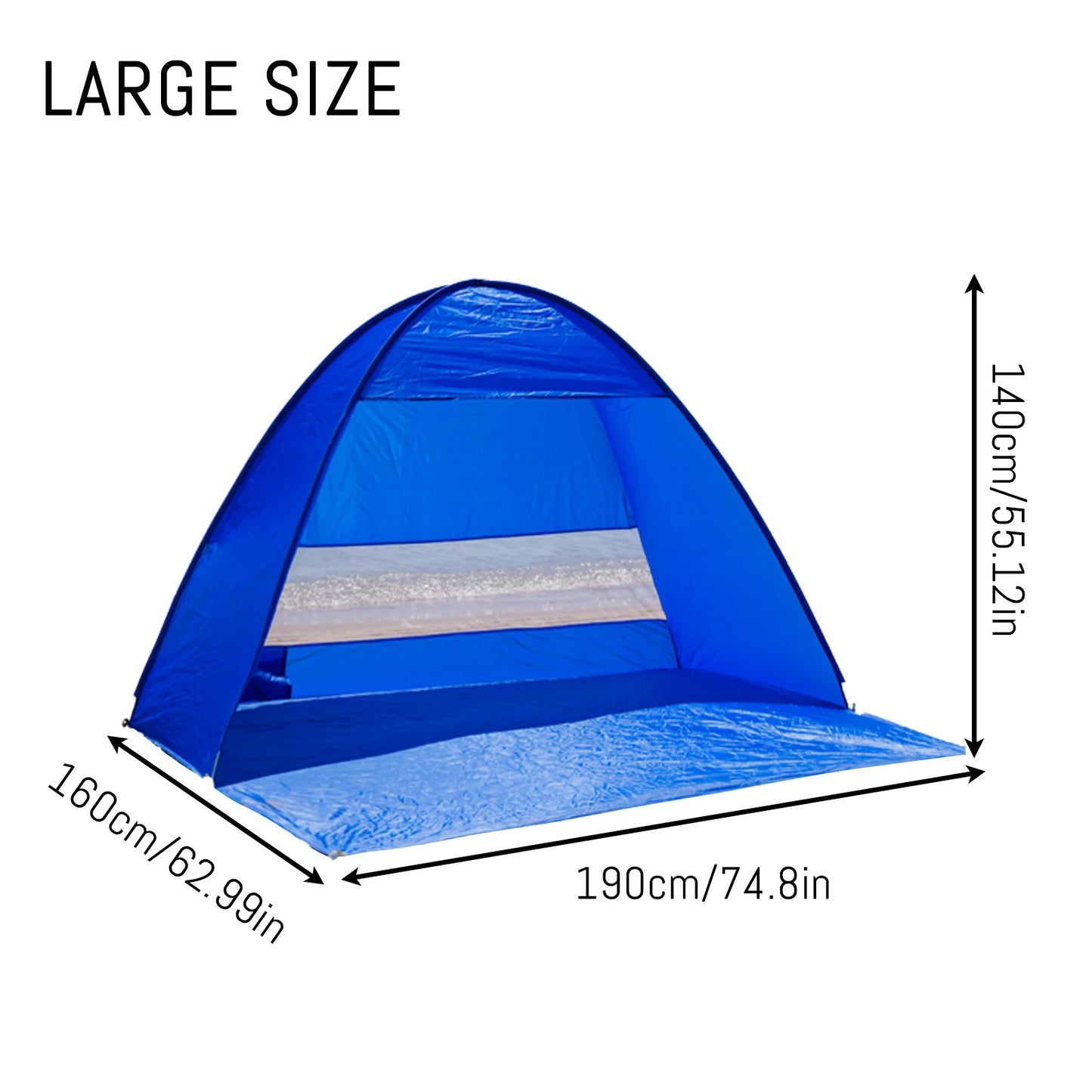 Pop-up beach tent,with handbag -