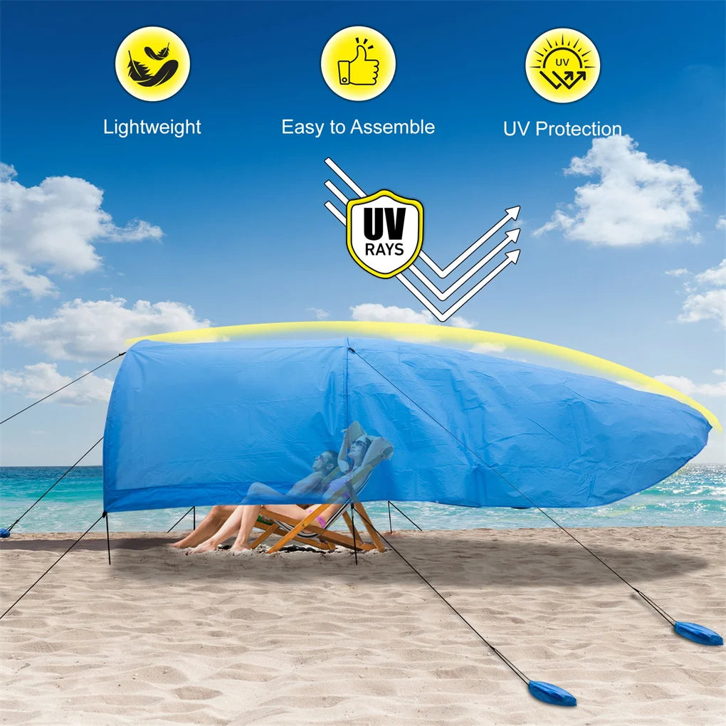Camping beach tent suitable for 4-8 people,