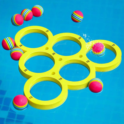 10 Rainbow Balls Floating Ring