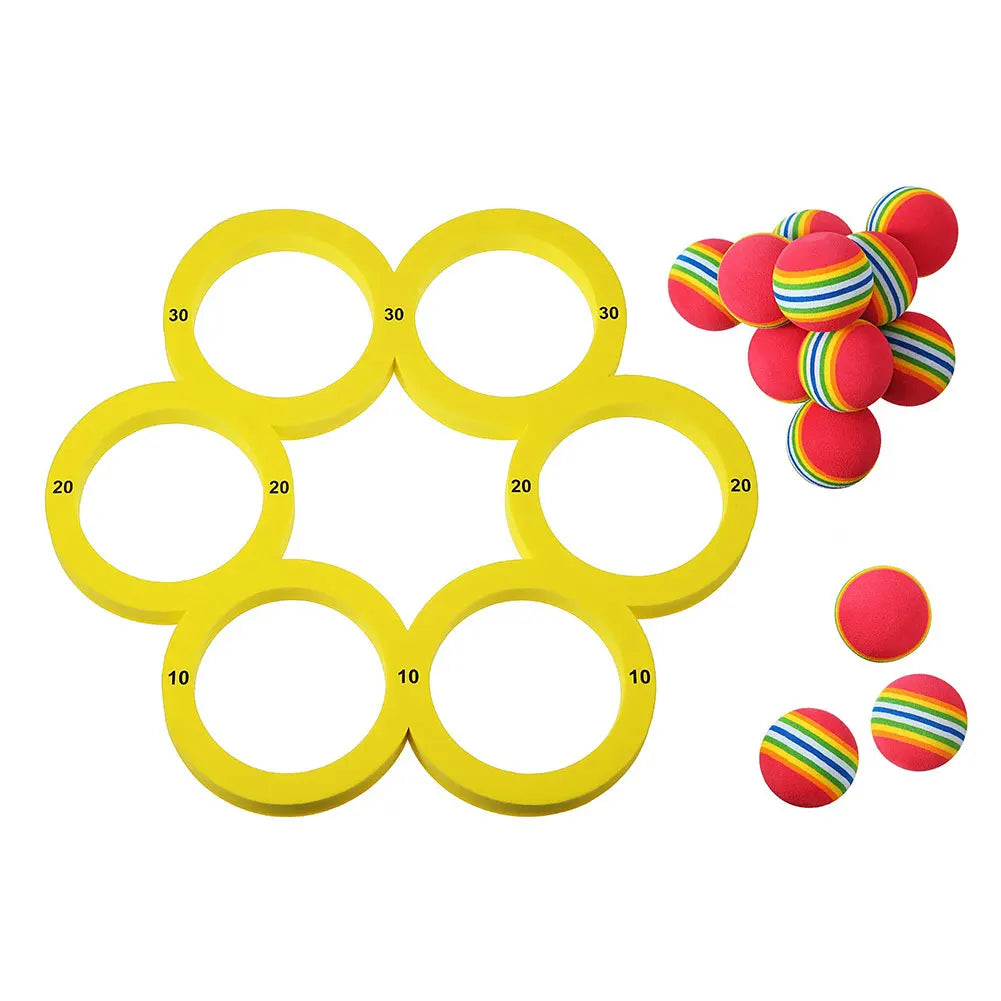 10 Rainbow Balls Floating Ring